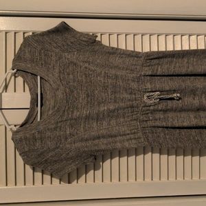 Cozy gray tshirt dress